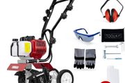 BU-KO 52CC Garden Petrol Tiller Engine 3HP 2 Strokes Lawn Soil Cultivator Rotovator Engine Lightweight Compact Powerful Sure Grip Handles Built to be Durable Dependable and Heavy Duty