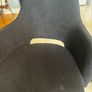 Velvet adjustable spinning desk chair Image 4