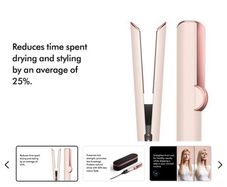 Dyson Airstrait dryer and straightener (Ceramic Pink/Rose Gold)