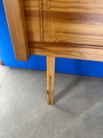 Double wood  headboard bed