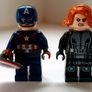 Lego Marvel Superheroes 76260: Black Widow & Captain America Motorcycles (2023) 100% Complete (NO BOX) Image 2