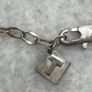 Talbots Beaded Necklace Grey White Silver Tone Adjustable Image 4