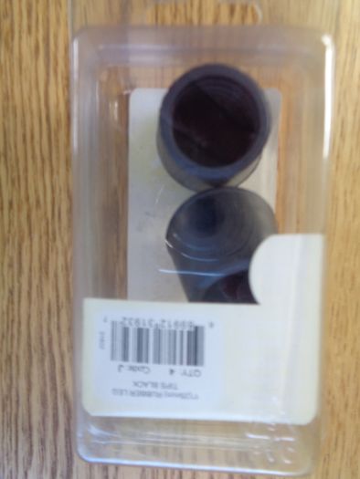 Black Rubber Leg Tips x 2 for Sale