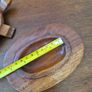 Vintage Solid Wood Hand Carved Turtle Tortoise Jewelry Trinket Dish Box Image 8