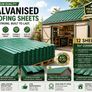 12 x Galvanised  Corrugated Roof Sheets  Rust Resistant & Weatherproof Roofing 129 x 46 cm, 7m Coverage Image 6