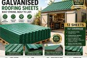 12 x Metal Roofing Sheets for Shed 7m2 Corrugated Roof Panels