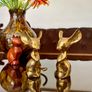 Two Vintage Stylised Big Eared Brass Mouse Figurines Brass Mice Ornaments 1970s Image 9
