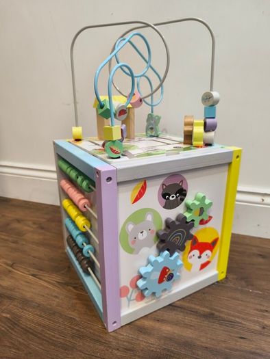 Wooden Activity Cube