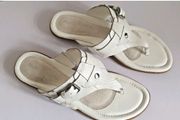 Hush Puppies Oni Nishi White Leather Toe Post Sandals UK3 EU36 Wide Fit BNIB  CAN POST