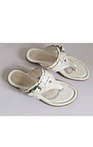 Hush Puppies Oni Nishi White Leather Toe Post Sandals UK3 EU36 Wide Fit BNIB  CAN POST