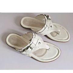 Hush Puppies Oni Nishi White Leather Toe Post Sandals UK3 EU36 Wide Fit BNIB  CAN POST