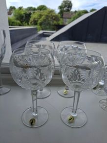 Waterford Crystal Millennium Toasting Goblets Peace x 4