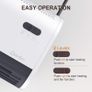 Space Electric Heater Mini Fan Heater 500W Standing & Lying Small Portable Electric Heaters for Home and Office, White, UK Plug Image 4