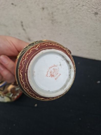 Brown vintage china sugar milk jug postage possible