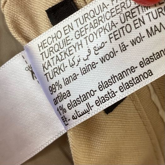 Massimo Dutti Wide Leg Wool Cargo Trousers