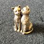 3 brass cats,. Solid brass. Image 3