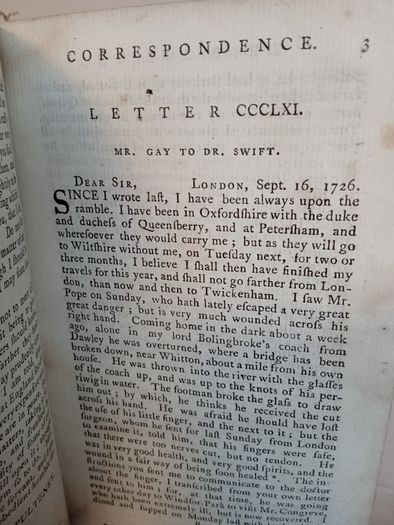 The Works of Jonathan Swift with Notes Historical and Critical By J. Hawkesworth, L.L.D. and others. Vol. VIII Published by J. Williams Dublin., 1774 (PT263)