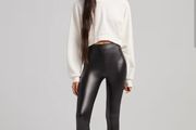 Bershka faux leather leggings