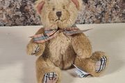 Vintage Burberry Teddy Bear Soft Toy Plush