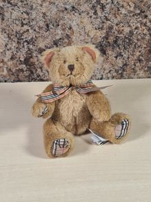 Vintage Burberry Teddy Bear Soft Toy Plush