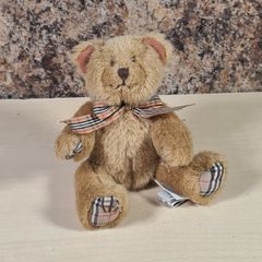 Vintage Burberry Teddy Bear Soft Toy Plush