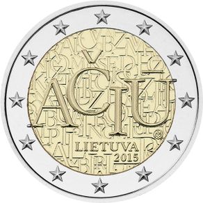 Lithuania 2 Euro Commemorative Coin 2015 - Lithuanian Language. UNCIRCULATED.