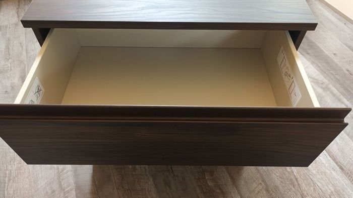 Quality 3 Drawer Wallnut Coloured Unit