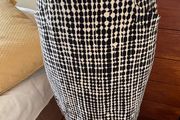 L K Bennett Black and White Skirt with 2 front pockets - Size 14