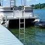 Dock Ladder, Removable 5 Steps, 500 lbs Load Capacity, Aluminum Alloy Pontoon Boat Ladder with 3.1'' Wide Step & Anti-Slip Design Pedal, Image 3