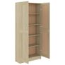 Book Cabinet Sonoma Oak 82.5x30.5x185.5 cm Chipboard Image 5