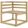 8 Piece Garden Lounge Set Green Impregnated Pinewood Image 3