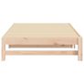 Day Bed | Natural Wood | Solid Pine Wood | Standard Double | Pull-Out Image 8