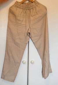 Beige Drawstring Trousers 8IE-36EU