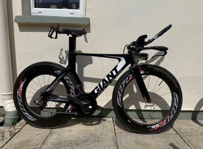 Giant Trinity Advanced Di2 TT / Triathlon Bike  Zipp 1080/808 Carbon Wheels