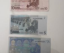 3 euro banknote 5 10 20 from  2002 circulate