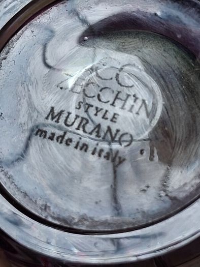 Zecchin Murano Style Italian Hand Blown Vase