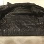 Massimo Dutti Black Leather reversible jacket XL  Pre owned. Image 10