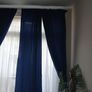 blue curtains x4 each one 57cmx250 cm ikea 20 euro for 4 origial price 60 euro Image 2
