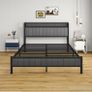 King Size Bed Frame With Storage Headboard Image 6