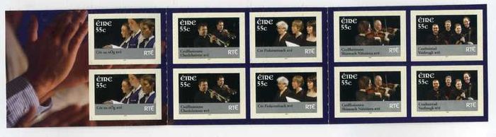 2007 Ireland RTE Performing Groups SA Stamp Booklet Mint Never Hinged (MNH). Hibernian HB144