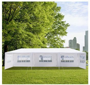 Gazebo 3x9M Waterproof Party Tent with 8 Side Panels