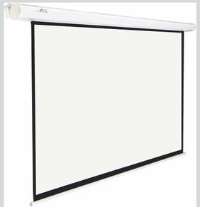 Luxburg 100-Inch 4K 3D Manual Pull Down Projection Screen