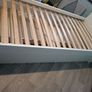 White single bed with underneath pull out bed and 2 storage draws Image 2