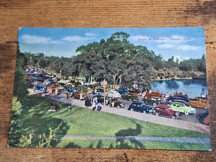 Old Postcard Lagos de Palermo, Buenos Aires, Argentina, No. 224 - free standard postage