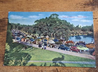 Old Postcard Lagos de Palermo, Buenos Aires, Argentina, No. 224 - free standard postage