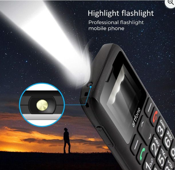 artfone C1+ Big Button Mobile Phone for Elderly SIM Free Senior Mobile Phones