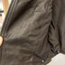 Bershka Cropped Faux Leather Biker Blazer Jacket in Black Image 4
