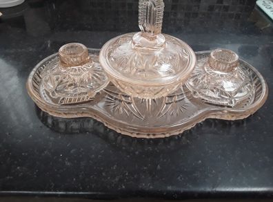 art deco vanity set