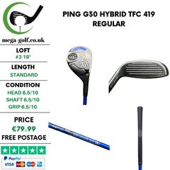 Ping G30 Hybrid / #3 19 Degree / TFC 419 Regular