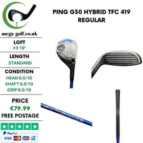 Ping G30 Hybrid / #3 19 Degree / TFC 419 Regular